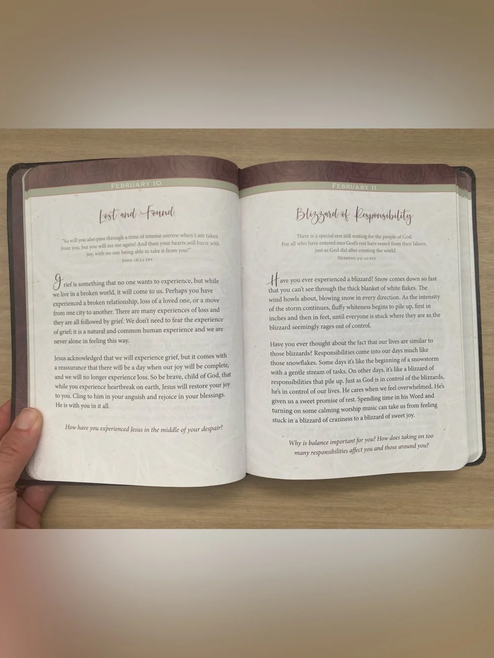 Daily Strength for Women Christian Devotional - Brown Floral Cover